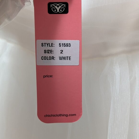 Size 2 Embroidered Floral Tulle Dress - Picture 11 of 11